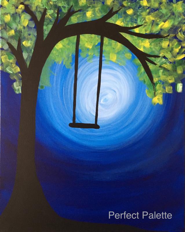 Swing Tree Painting to Bring L!fe to Daddy-Daughter Paint Date - The ...